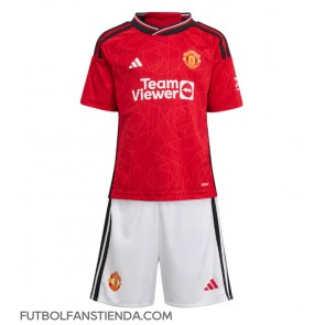 Manchester United Primera Equipación Niños 2023-24 Manga Corta (+ Pantalones cortos)